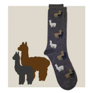 Alpaca Bamboo Blend Herd Sock - Graphite