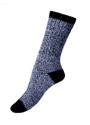 Alpaca Boot Unisex Socks - Navy