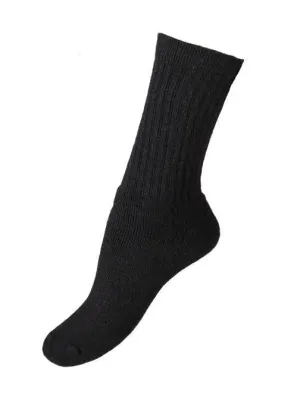 Alpaca Crew Socks - Black