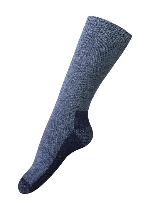 Alpaca Hiker Unisex Socks - Denim