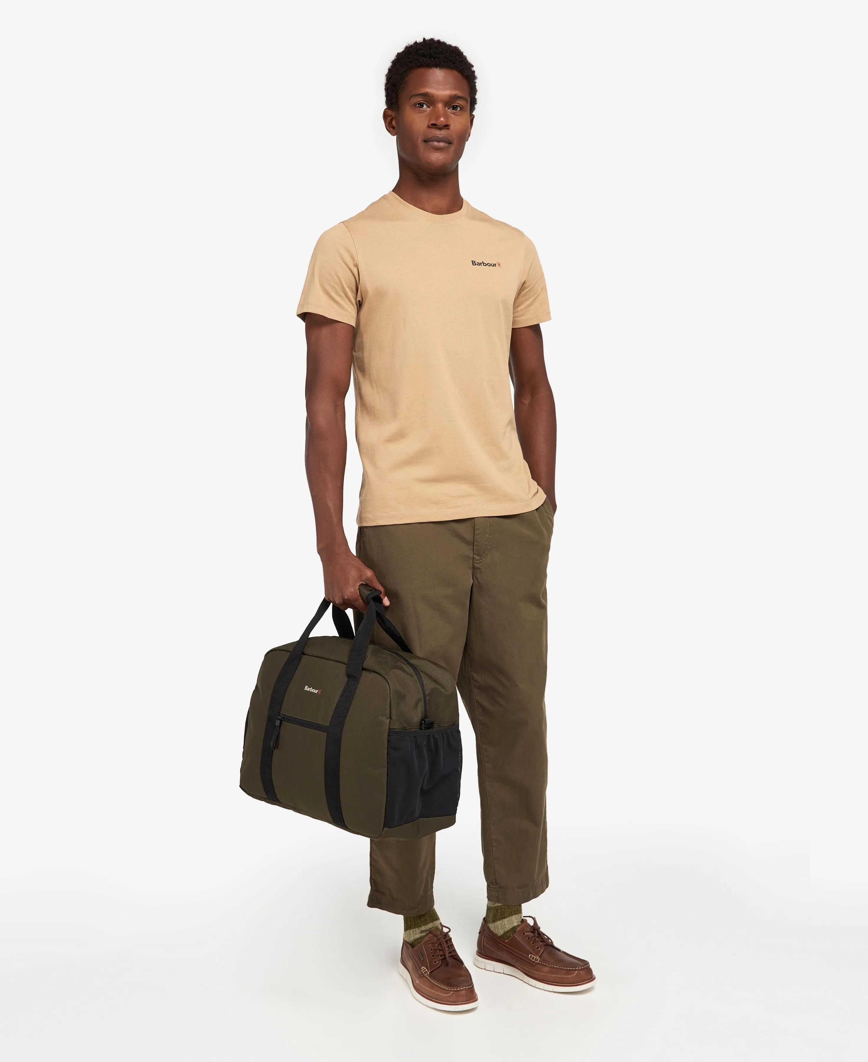 Barbour Arwin Canvas Holdall - Olive/Black