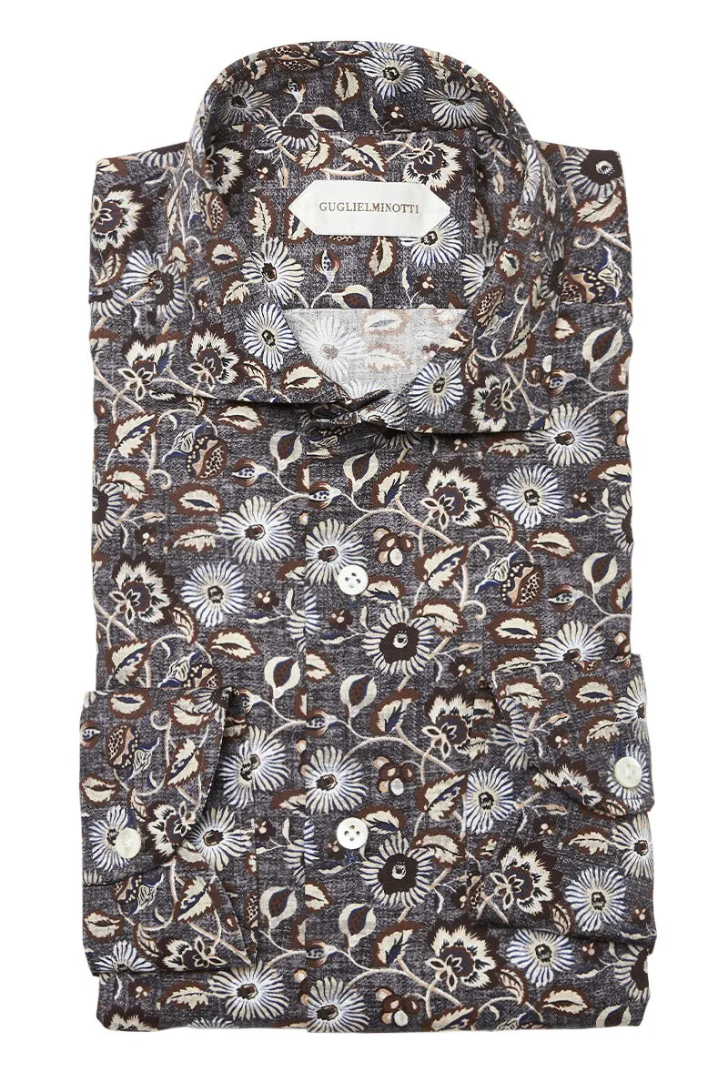 Floral Print Sport Shirt
