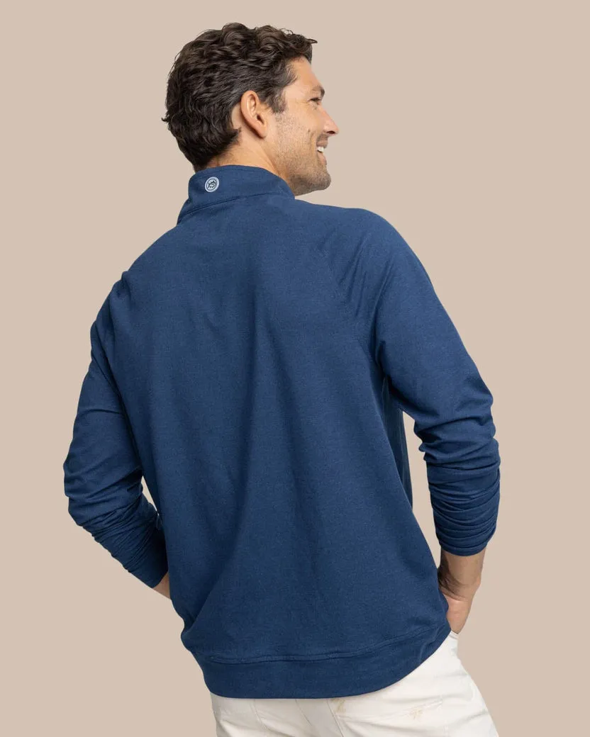 Hamilton Embroidered Men's Southern Tide Cruiser 1/4 Zip - Navy/Dress Blue