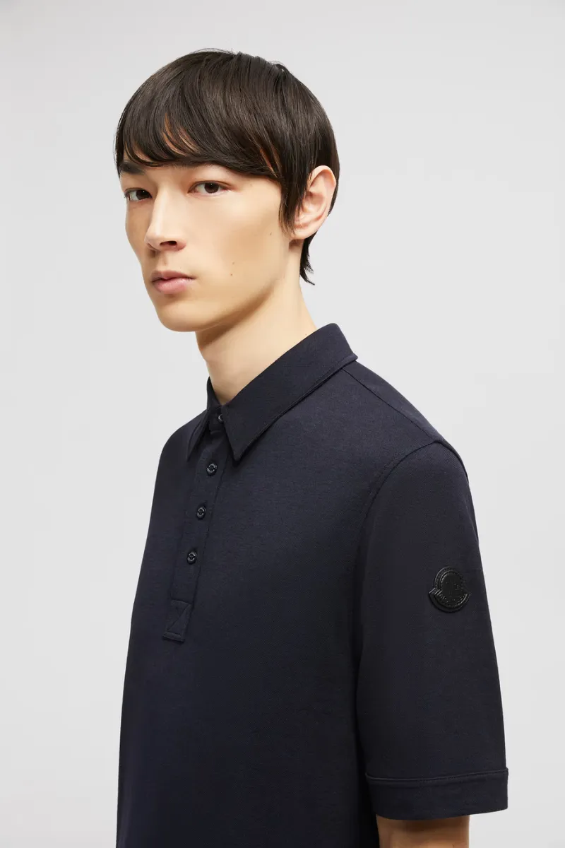 Leather Logo Patch Polo