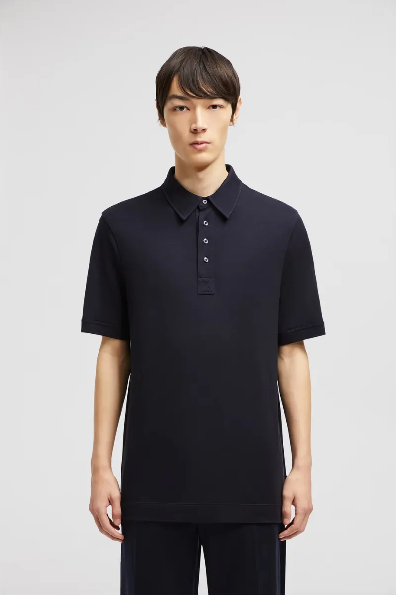 Leather Logo Patch Polo