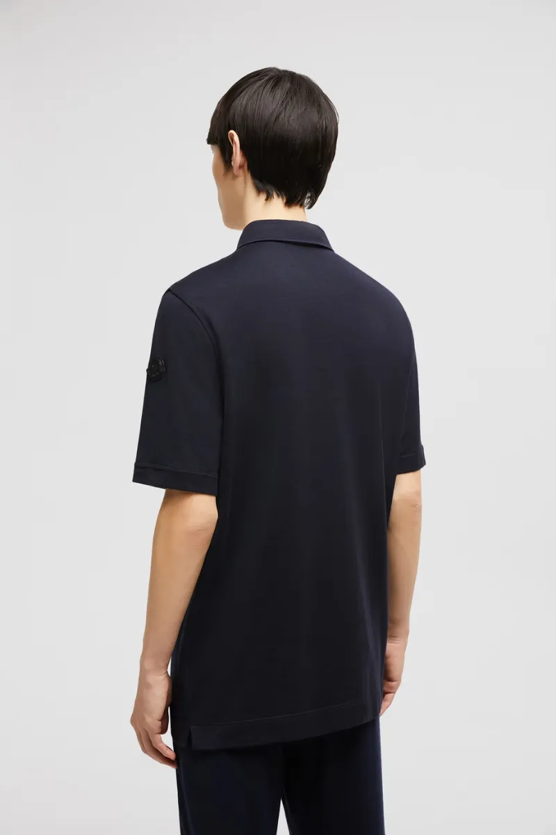 Leather Logo Patch Polo