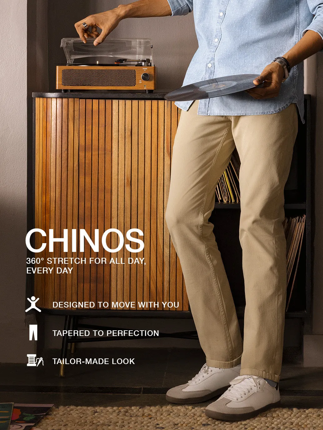 Men's 511 Black Slim Fit Chinos LEVI'S
