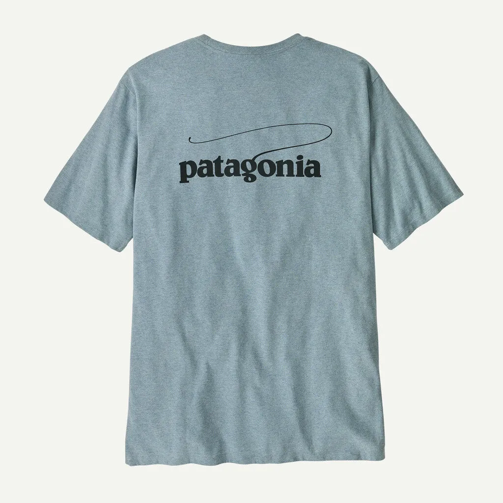 Patagonia Men's Casting Logo Responsibili-Tee - Thermal Blue