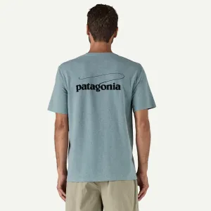 Patagonia Men's Casting Logo Responsibili-Tee - Thermal Blue