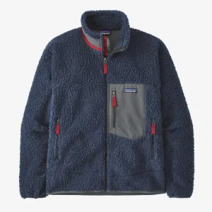Patagonia Men's Classic Retro-X Fleece Jacket - New Navy w/Wax Red