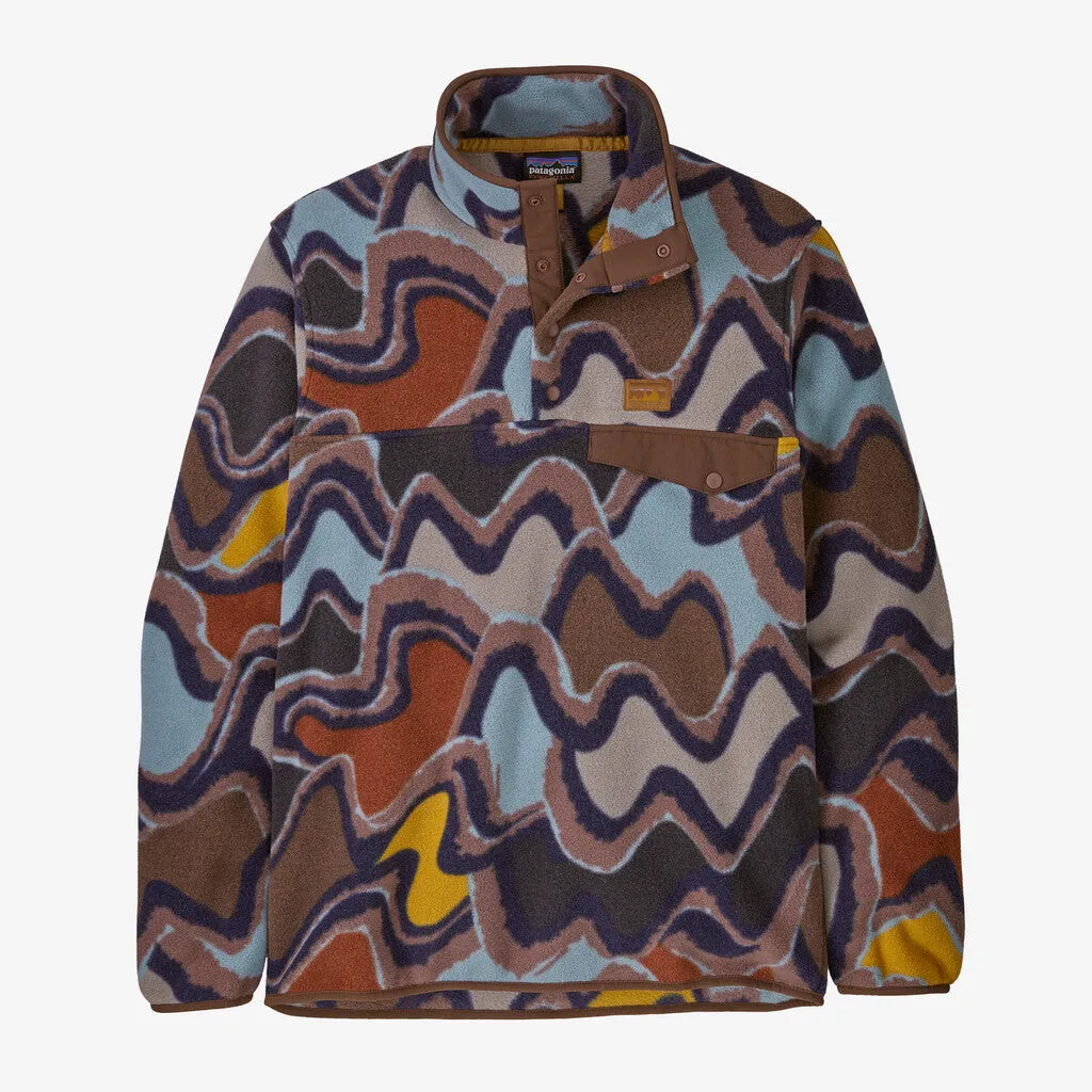 Patagonia Men's Lightweight Synchilla Snap-T Fleece Pullover - Currents: Dulse Mauve