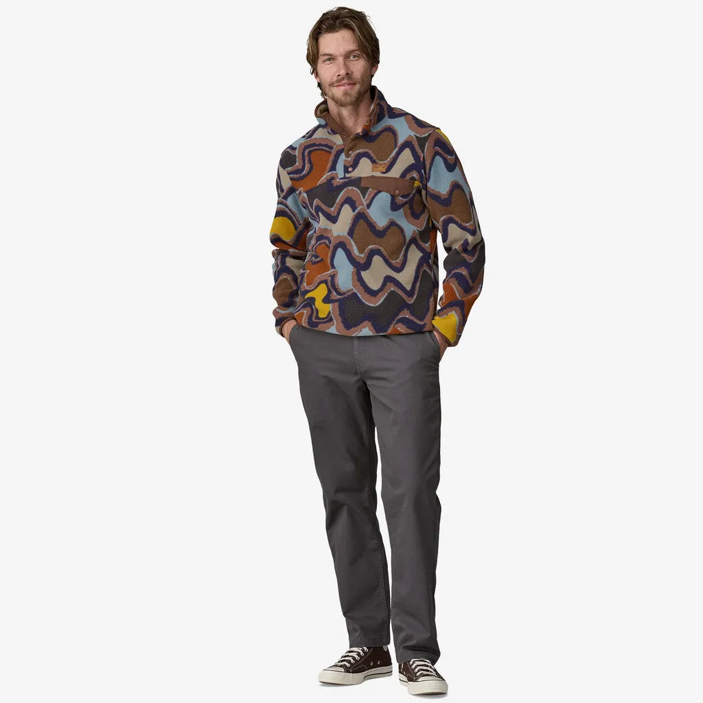 Patagonia Men's Lightweight Synchilla Snap-T Fleece Pullover - Currents: Dulse Mauve