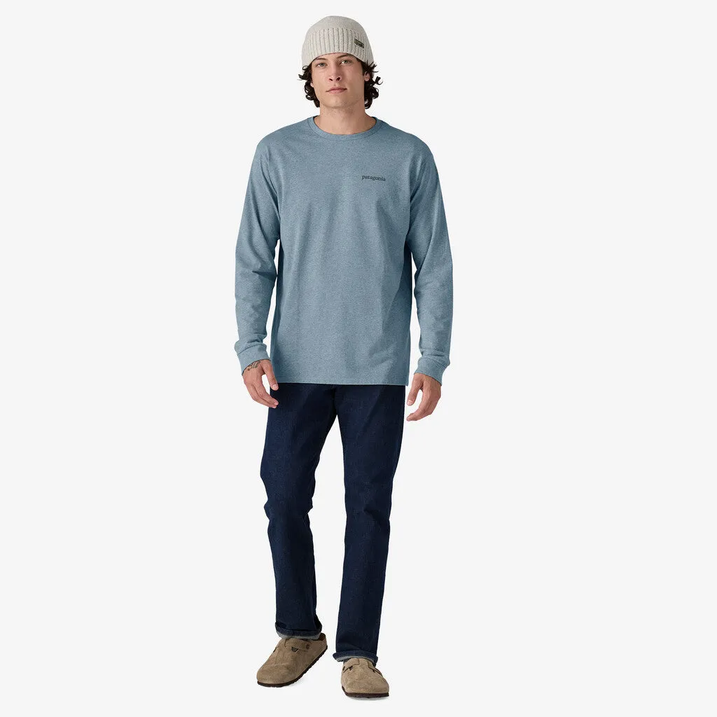 Patagonia Men's Long-Sleeved Line Logo Ridge Responsibili-Tee - Thermal Blue