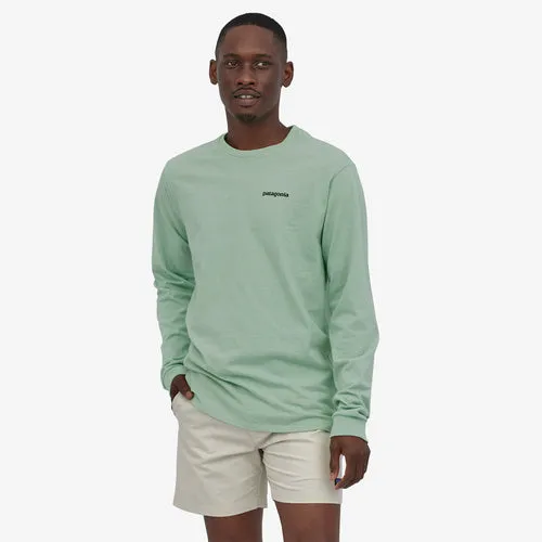Patagonia Men's Long-Sleeved P-6 Logo Responsibili-Tee - Tea Green