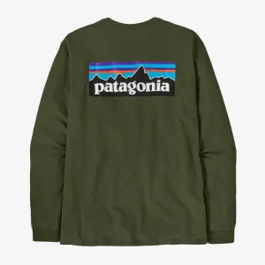Patagonia Men's Long-Sleeved P-6 Logo Responsibili-Tee - Torrey Pine Green