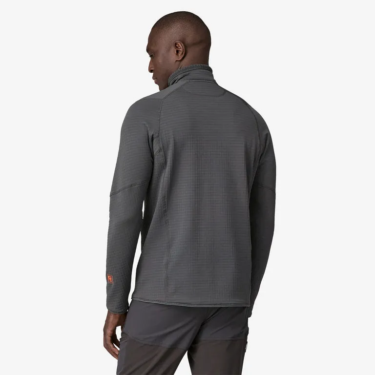 Patagonia Men's R1 Fleece Pullover - Forge Grey w/Endless Blue