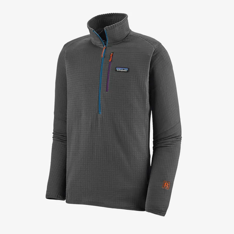 Patagonia Men's R1 Fleece Pullover - Forge Grey w/Endless Blue