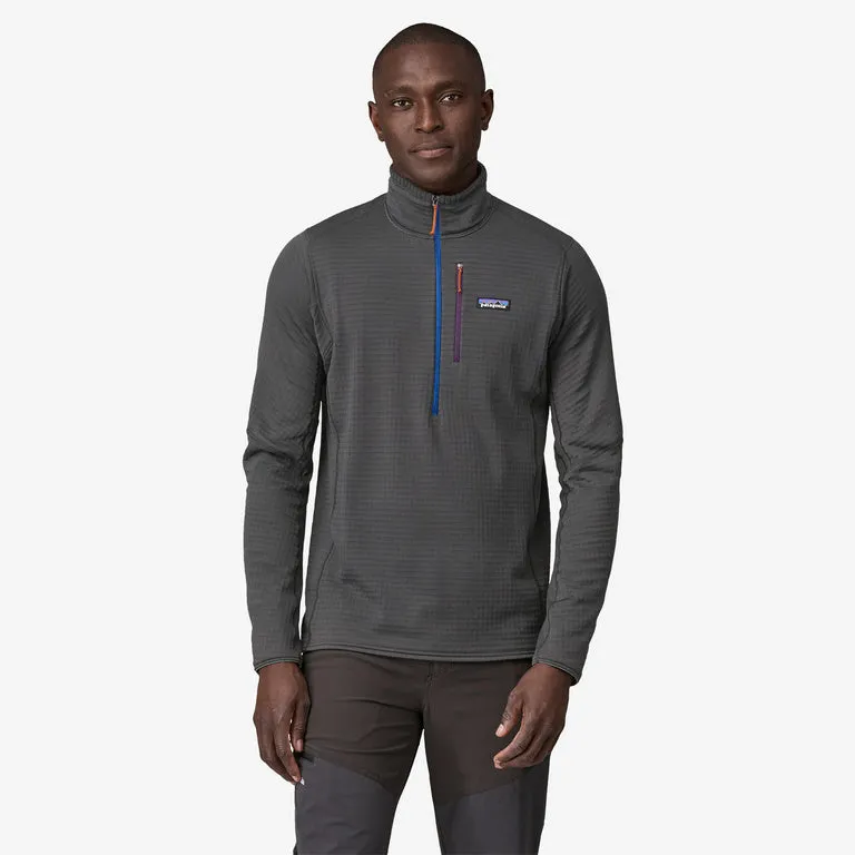 Patagonia Men's R1 Fleece Pullover - Forge Grey w/Endless Blue