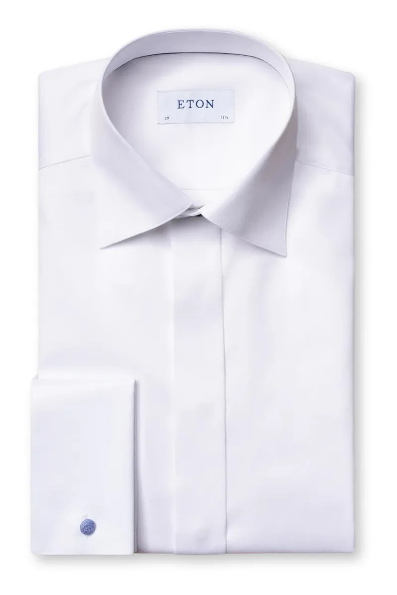 Signature Twill Tuxedo Shirt, Contemporary