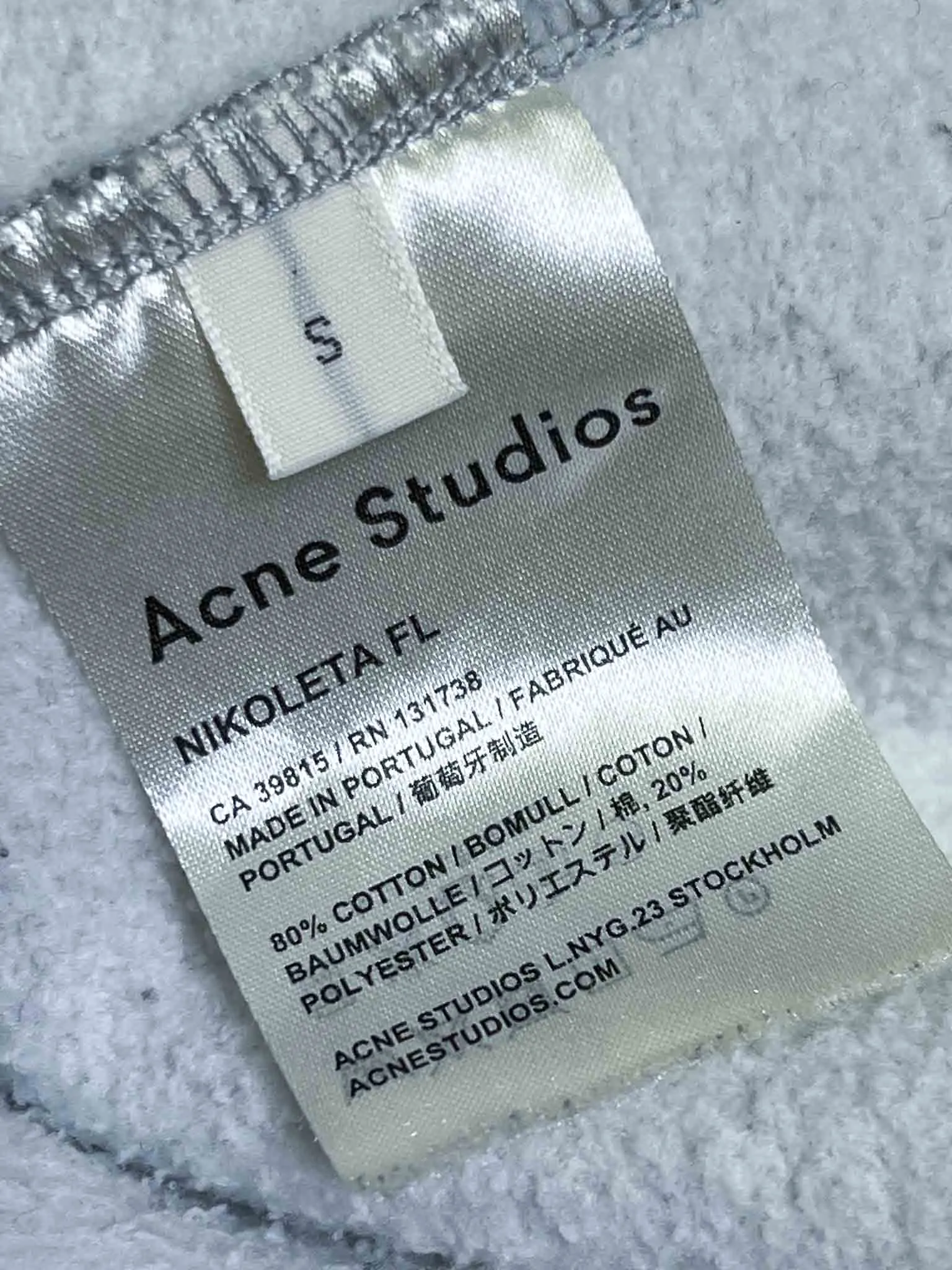 Size S | Acne Studios Nikoleta Sweatshirt