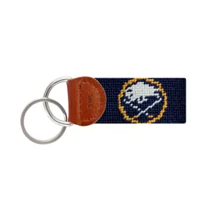 Smathers & Branson Buffalo Sabres Needlepoint Key Fob - Dark Navy
