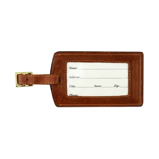 Smathers & Branson Scratch Golf Needlepoint Luggage Tag - Heathered Black
