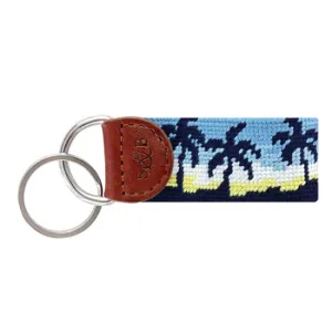 Smathers and Branson Oasis Needlepoint Key Fob