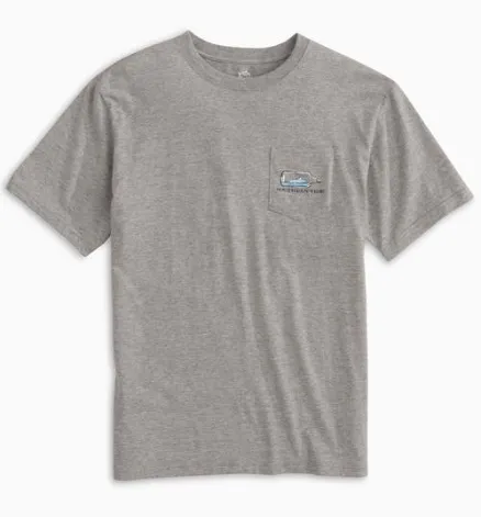 Southern Tide Boat in a Bottle T-Shirt - Heather Grey