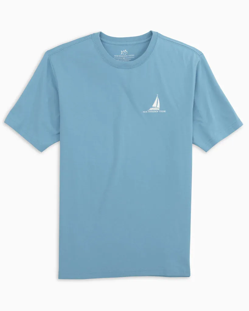 Southern Tide Men's American Sloop Sail T-shirt - Heritage Blue
