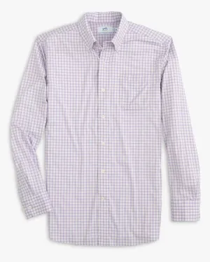 Southern Tide Men's brrr Skycrest Plaid Intercoastal Sport Shirt - Orchid Petal