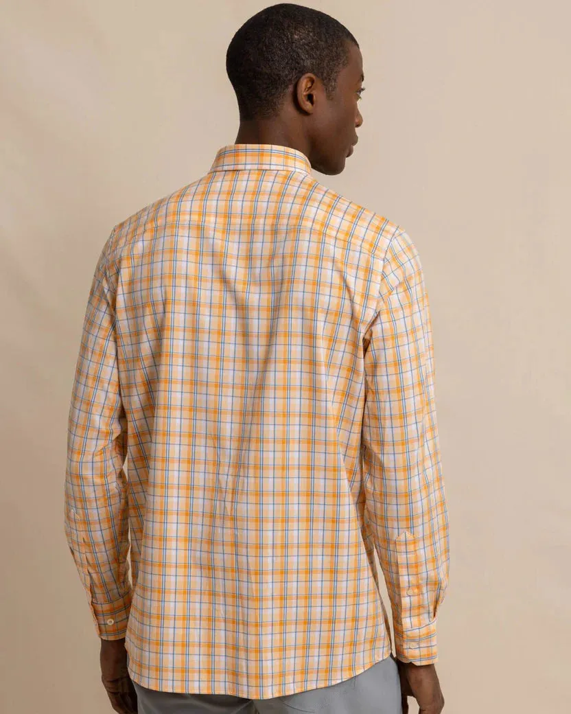 Southern Tide Men's brrr Whalehead Plaid Intercoastal Sport Shirt - Horizon