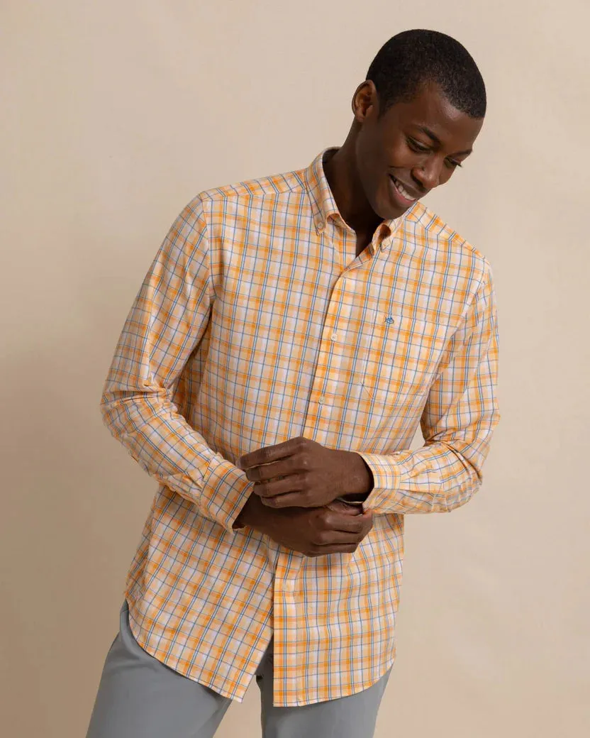 Southern Tide Men's brrr Whalehead Plaid Intercoastal Sport Shirt - Horizon
