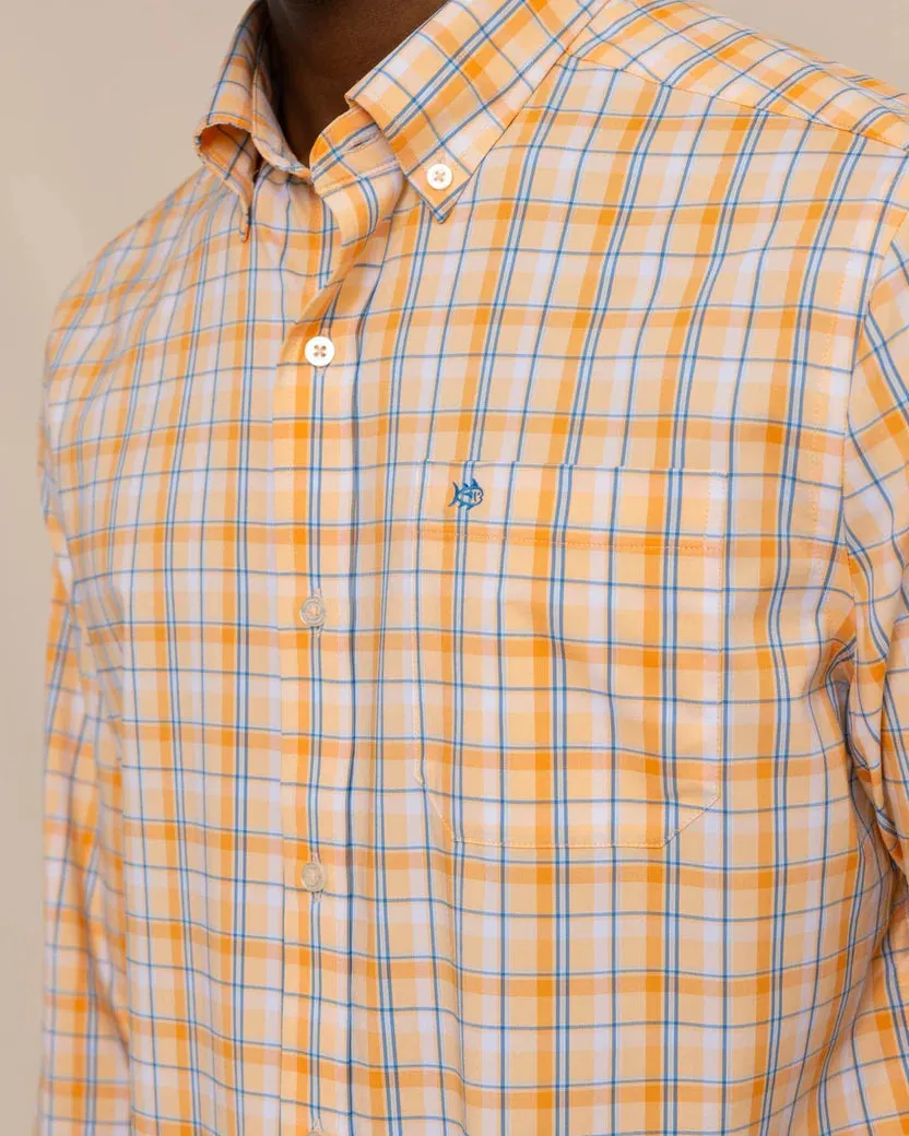 Southern Tide Men's brrr Whalehead Plaid Intercoastal Sport Shirt - Horizon