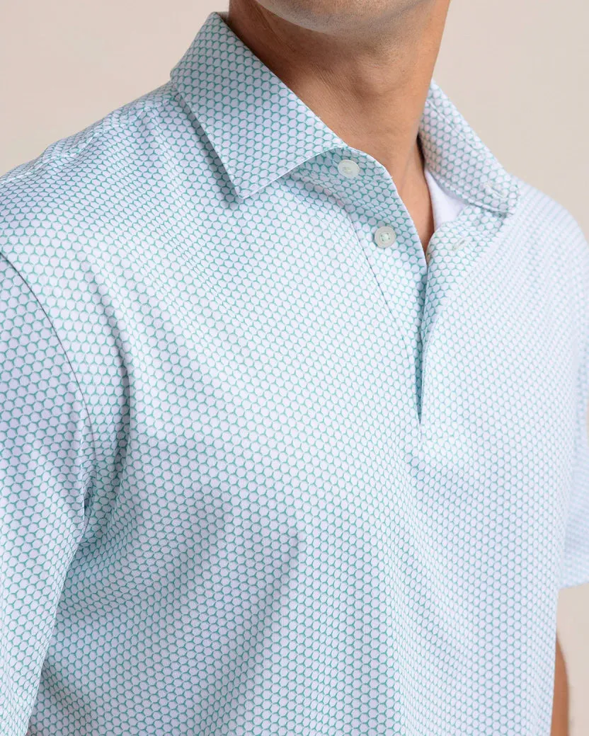 Southern Tide Men's Driver On The Ball Printed Polo - Simply Green