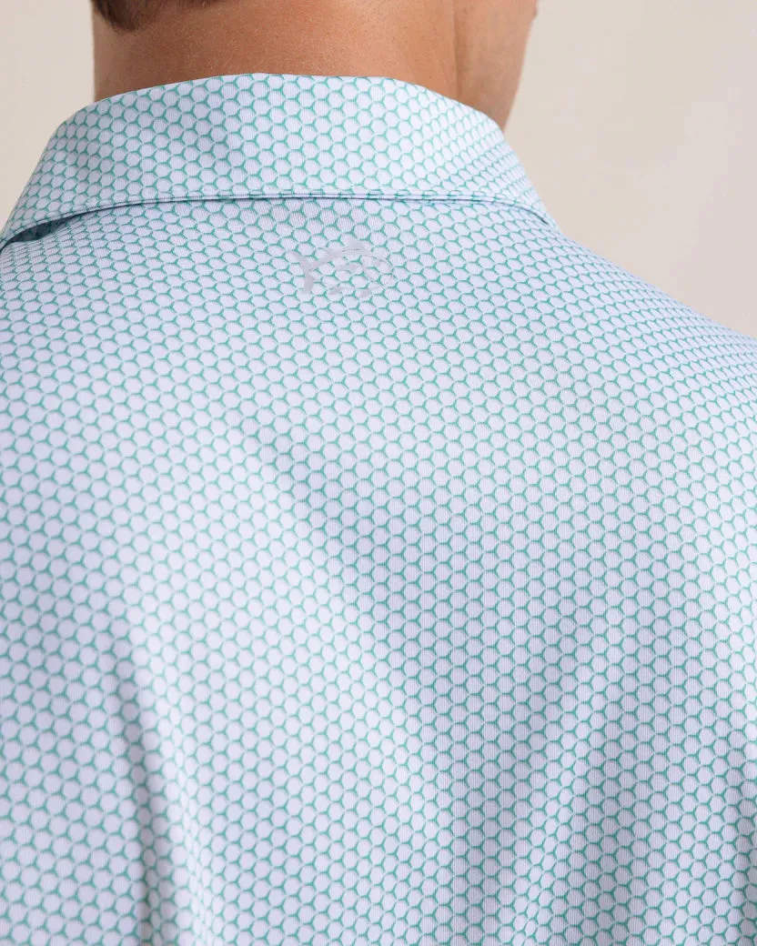Southern Tide Men's Driver On The Ball Printed Polo - Simply Green