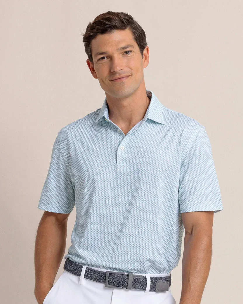 Southern Tide Men's Driver On The Ball Printed Polo - Simply Green