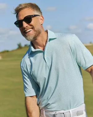 Southern Tide Men's Driver On The Ball Printed Polo - Simply Green