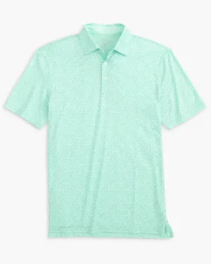 Southern Tide Men's Driver Over Clubbing Print Performance Polo Shirt - Baltic Teal