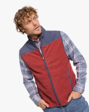 Southern Tide Men's Hucksley Vest - Tuscany Red