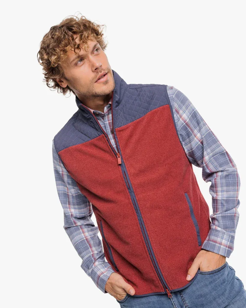 Southern Tide Men's Hucksley Vest - Tuscany Red