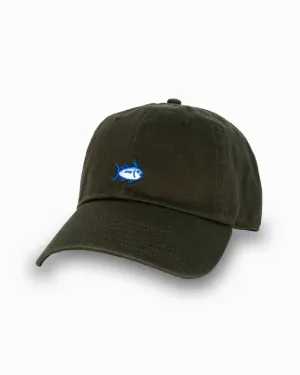 Southern Tide Men's Mini Skipjack Leather Strap Hat - Forest