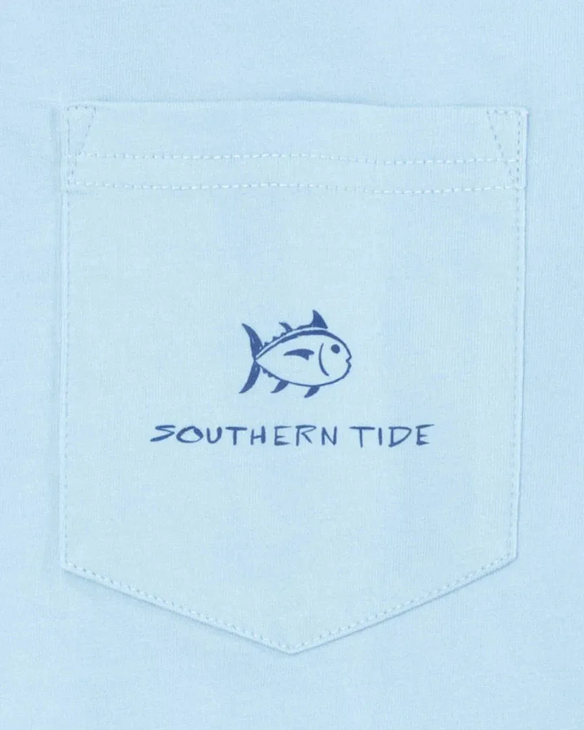 Southern Tide Men's Patriotic Party T-shirt - Clearwater Blue