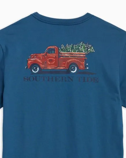 Southern Tide Men's Skipjacks Tree Farm T-Shirt - Dark Blue