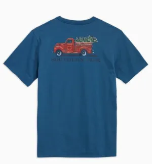 Southern Tide Men's Skipjacks Tree Farm T-Shirt - Dark Blue