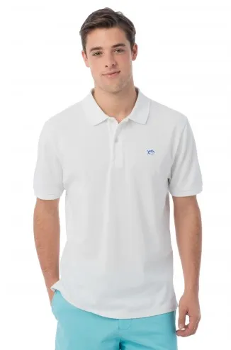 Southern Tide Skipjack Polo - Classic White