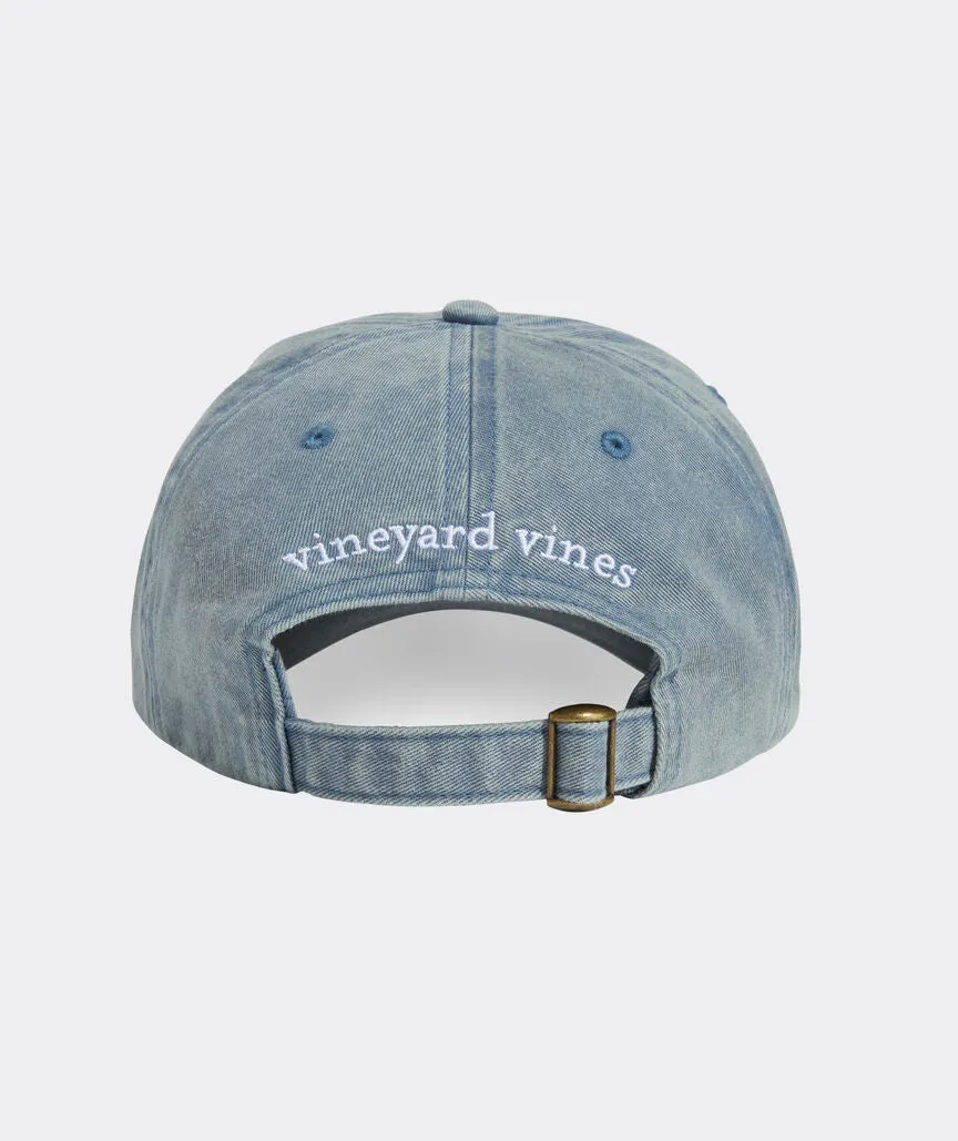 Vineyard Vines Garment Wash Classic Baseball Hat - Blue Mirage