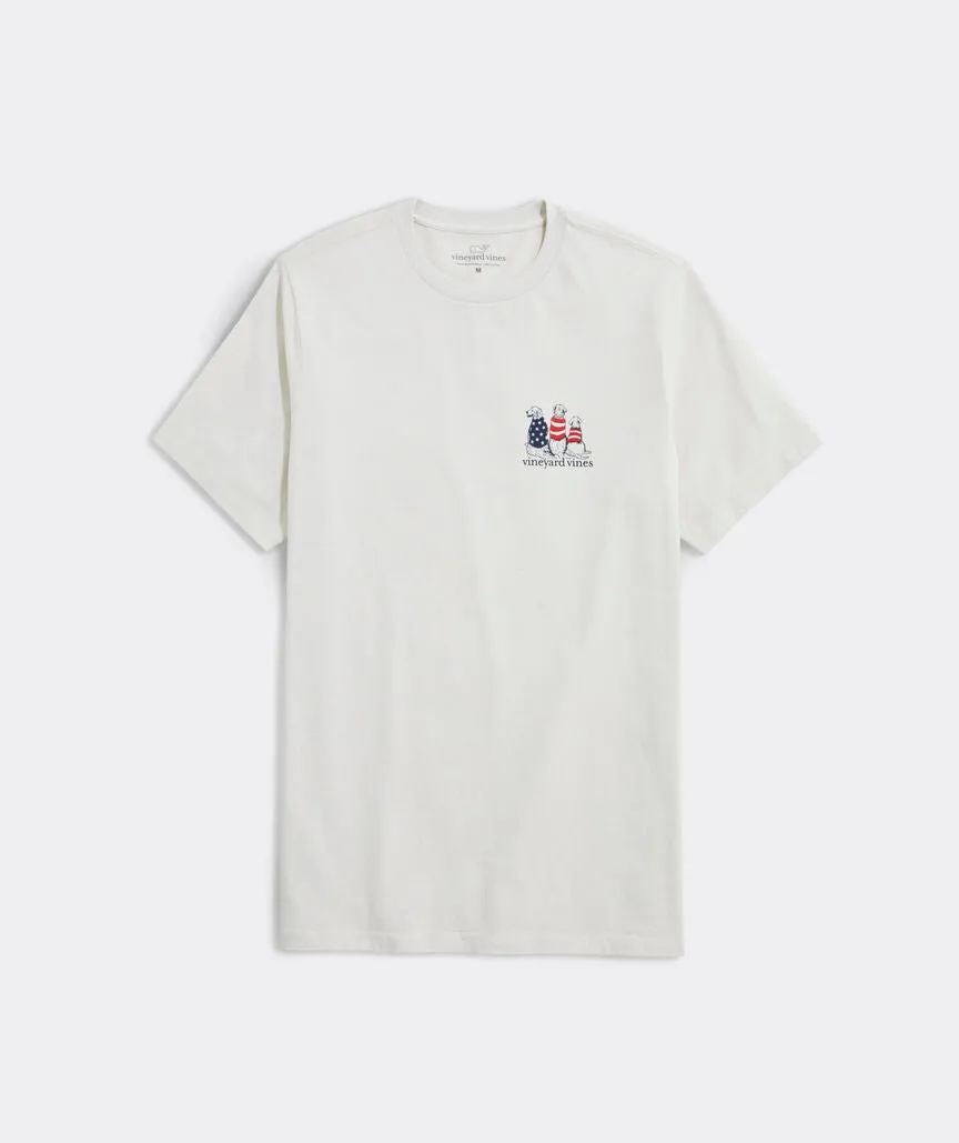 Vineyard Vines Men's Americana Dogs Short-Sleeve Tee - Stone