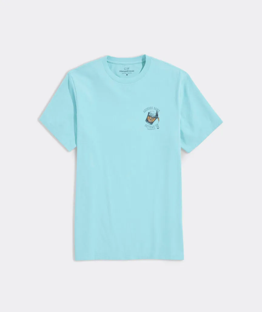 Vineyard Vines Men's Anchors Down Bottoms Up Short-Sleeve Tee - Aqua Haze