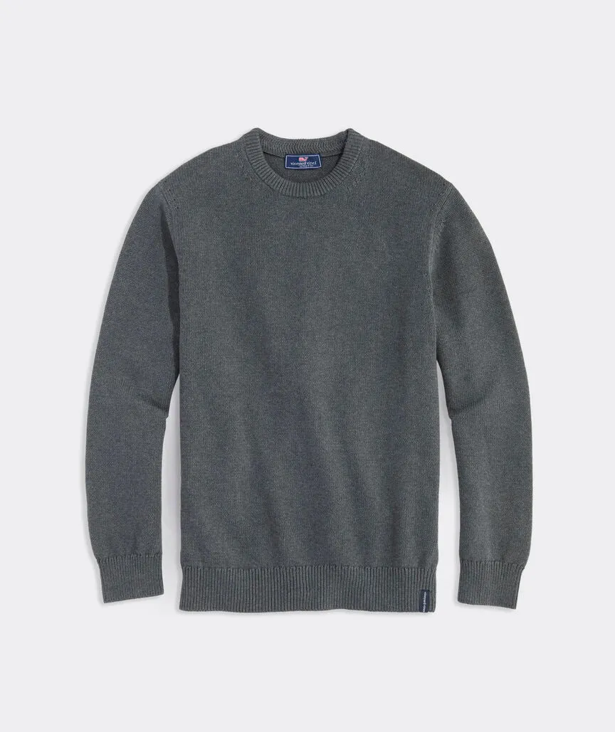 Vineyard vines Men's Cotton Crewneck Sweater - Charcoal Heather