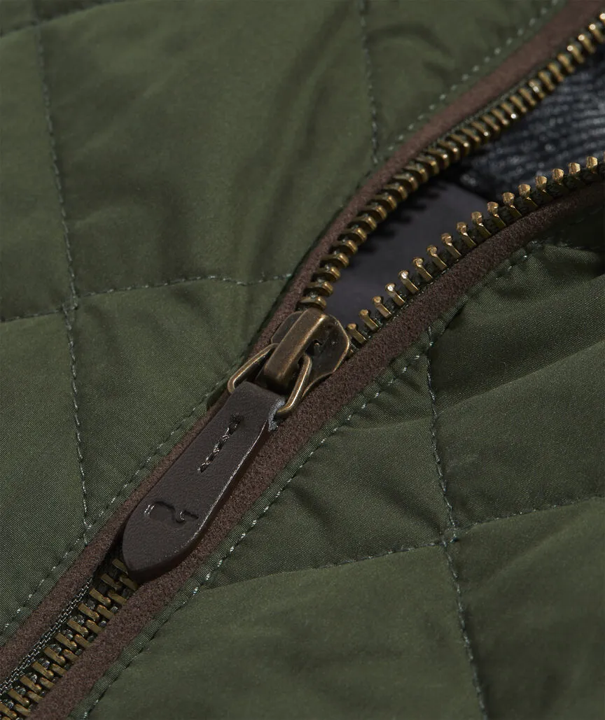 Vineyard Vines Men's Dorset Quilted Vest - Forest Olive